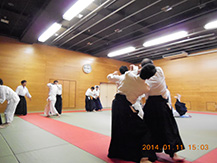 aikido keiko scene11 of TOKYO AIKIDO SHUWAKAI at itabshi, higashi-itabshi taiikukan
