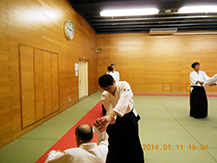 aikido keiko scene13 of TOKYO AIKIDO SHUWAKAI at itabshi, higashi-itabshi taiikukan